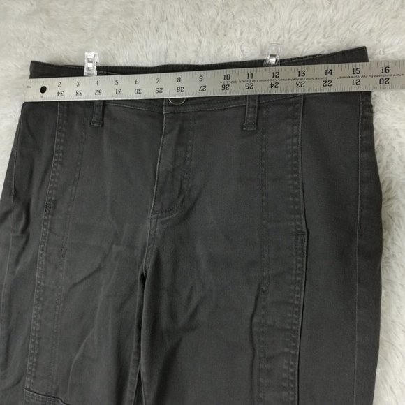 Kut From The Kloth Womens Pants‎ Skinny Angelina Ankle Gray Cuffed Stretch 10 - Picture 3 of 12